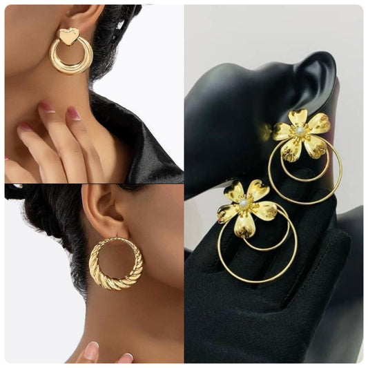 Gold earrings ( different designs)