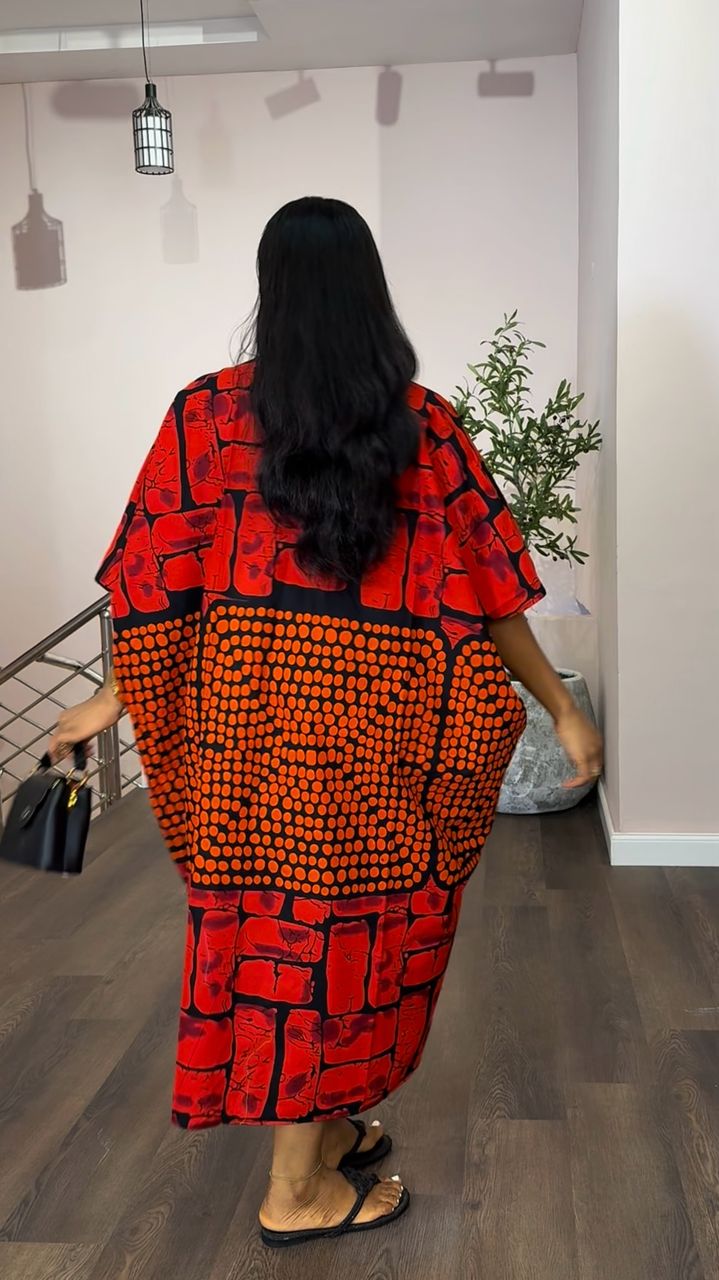 Midi Ankara bubu dress (ready to wear)